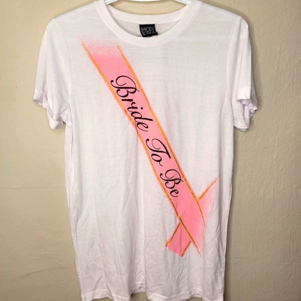Bride To Be T Shirt Women Large New